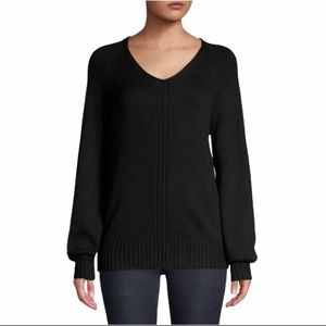 NWT Lord & Taylor V-Neck Cotton-Blend Sweater
